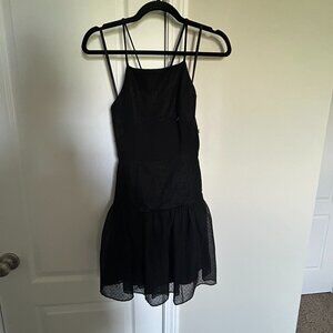 Drop Waist, Cross Back Cocktail Dress